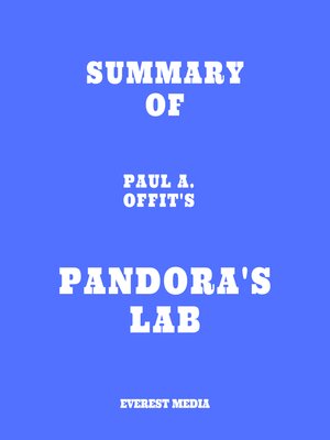 cover image of Summary of Paul A. Offit's Pandora's Lab